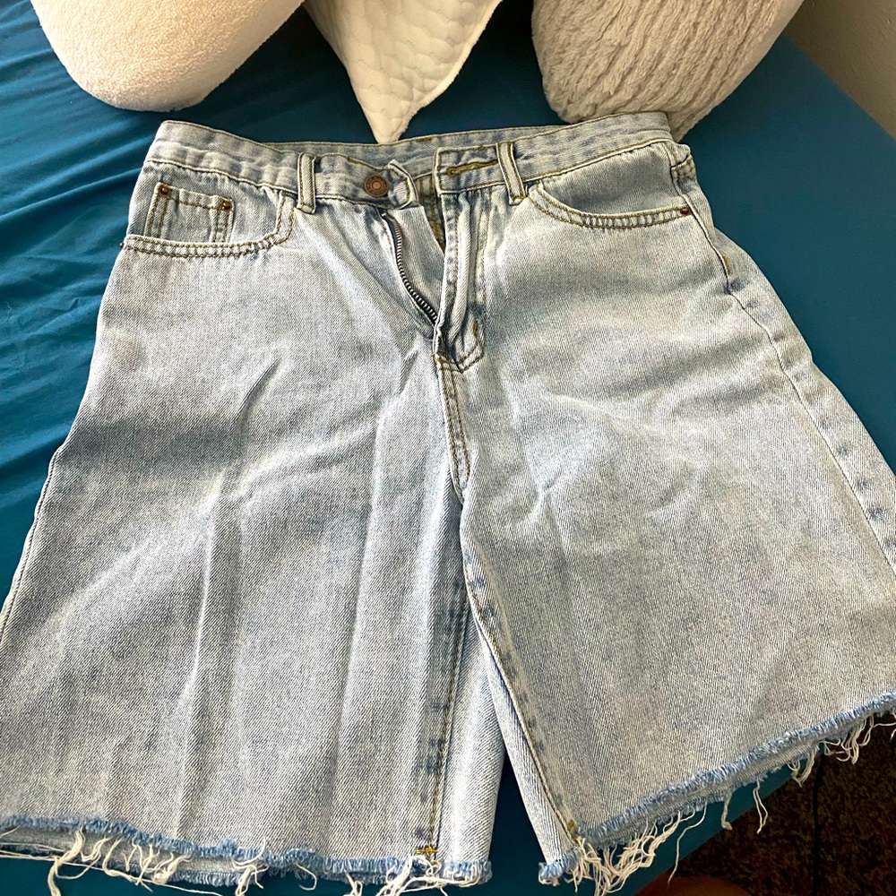 Brand new never worn biker jean shorts!